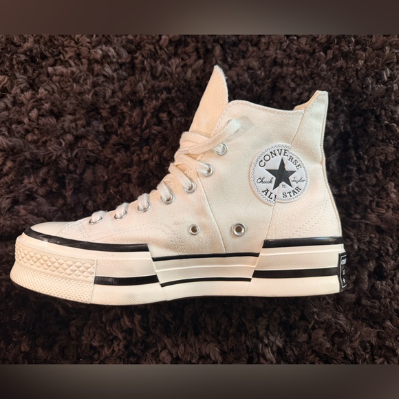 CONVERSE CHUCK 70 PLUS HI TOP - EGRET/BLACK/EGRET - 7.5 W / 9.5 M - Picture 12 of 12